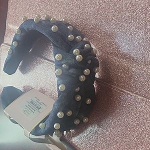 Mud Pie Knotted Pearl Headband